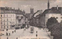 Fribourg mit Tram