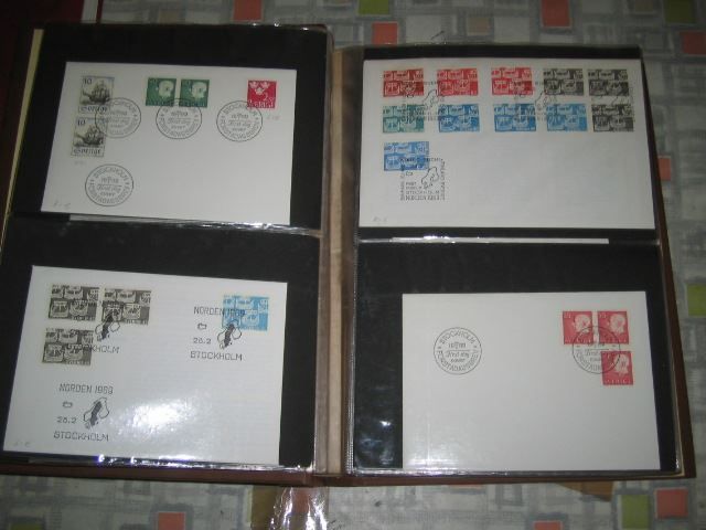 Tutti i francobolli: SCHWEDEN FDC Sammlung aus 1967 - 73 – Usato da Winterthur venduto da Kyoung 1