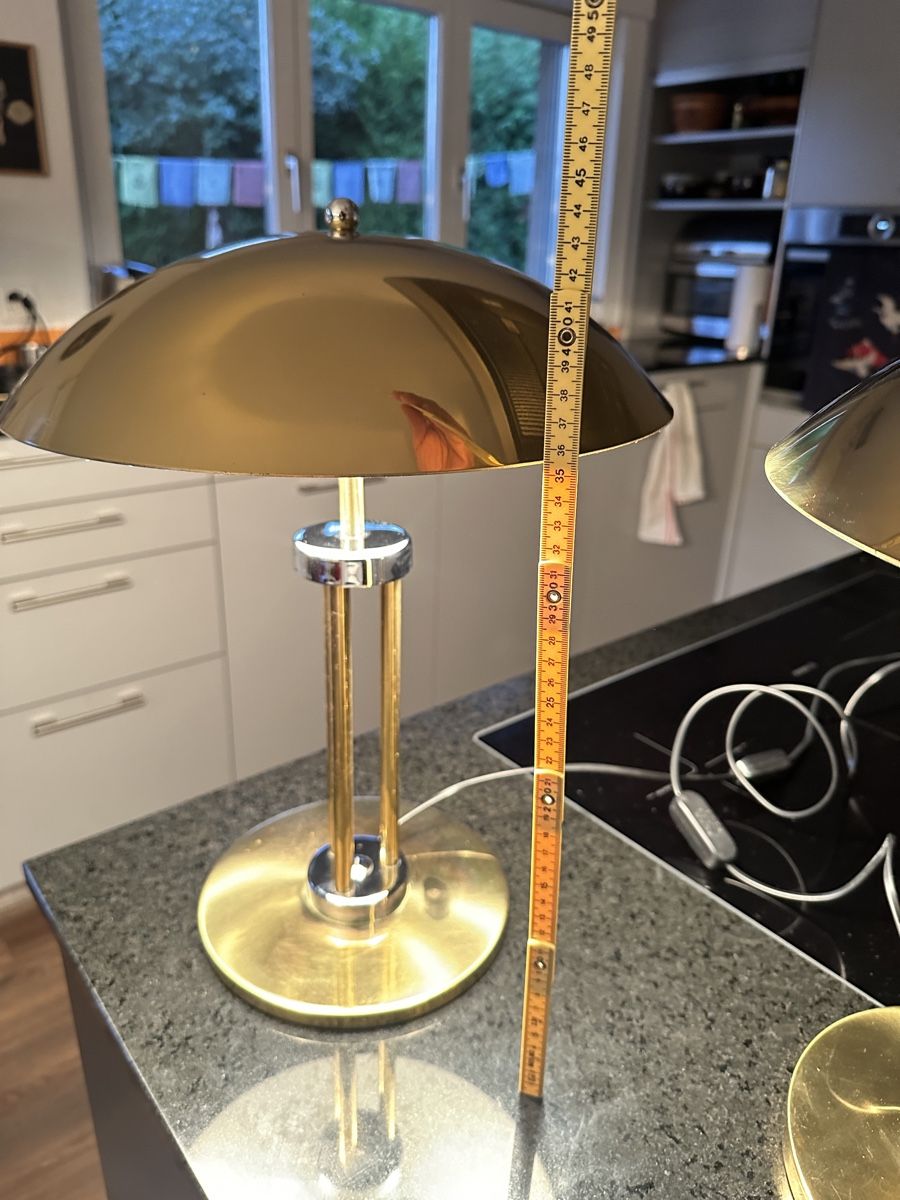 Lampen: Goldene Vintage Tischlampen – Gebraucht aus Aarburg von Schatzaffe 8