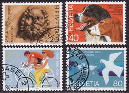 Satz SBK-Nr. 701-704 (Sonderpostmarken 1983) gestempelt