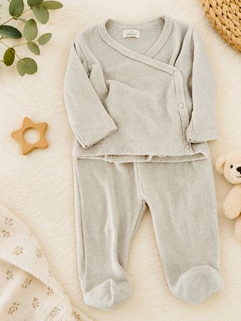 NEU 56 cm Set Baby Beige