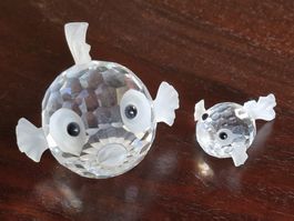 Kugelfische gross und klein, Swarovski