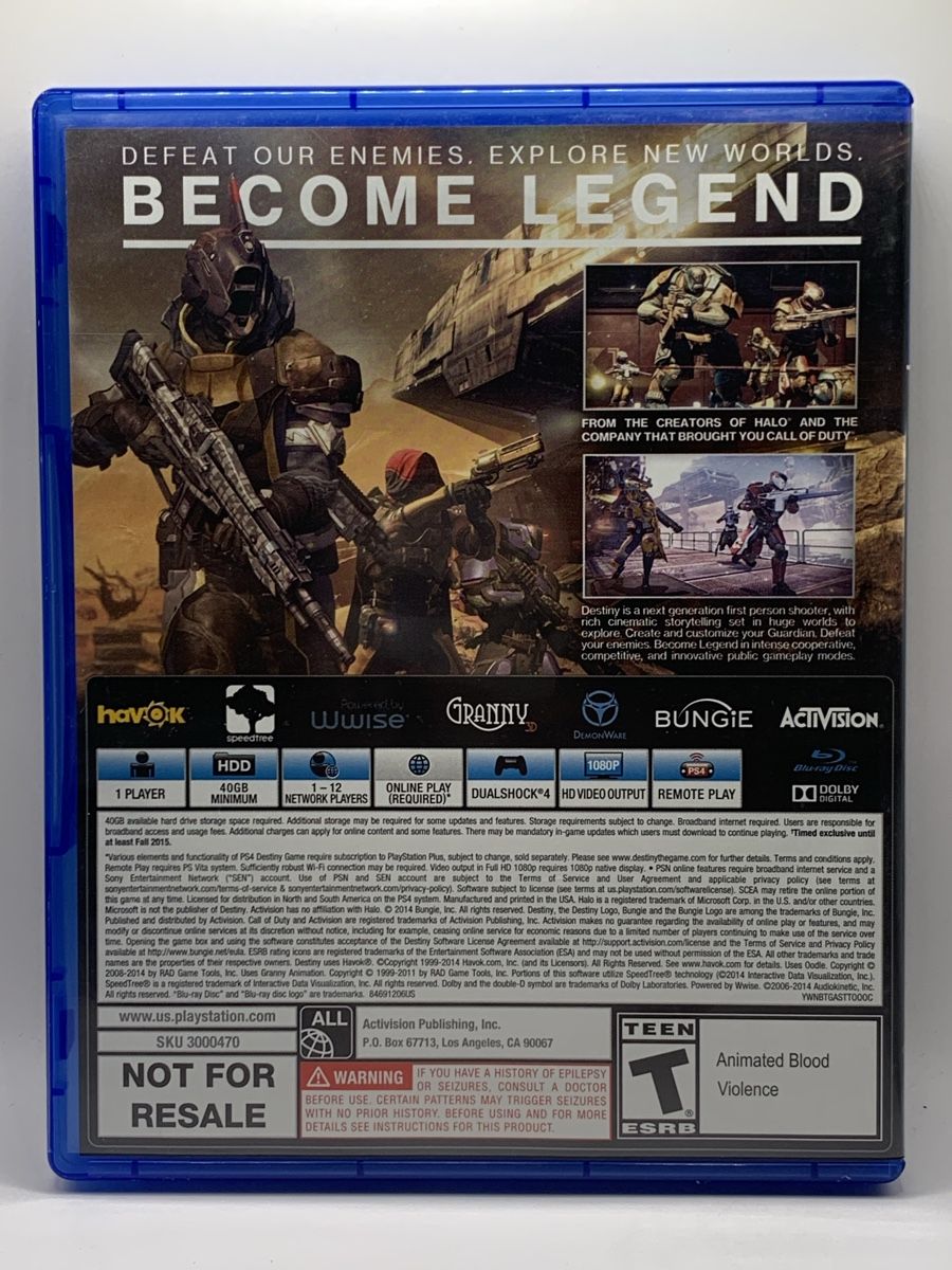 Sony Giochi: PS4 - Destiny – Usato da Ostermundigen venduto da RG-Collector 1