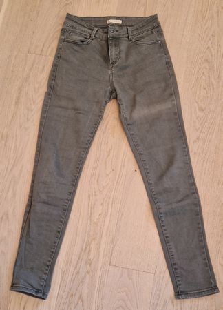 Olivefarbige Jeans von SusyMix, Gr. 34