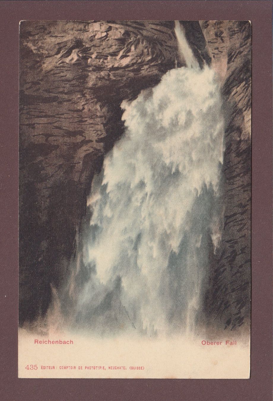 Cartoline postali: REICHENBACH - Oberer Fall - CPN – Usato da Pully venduto da nicecards