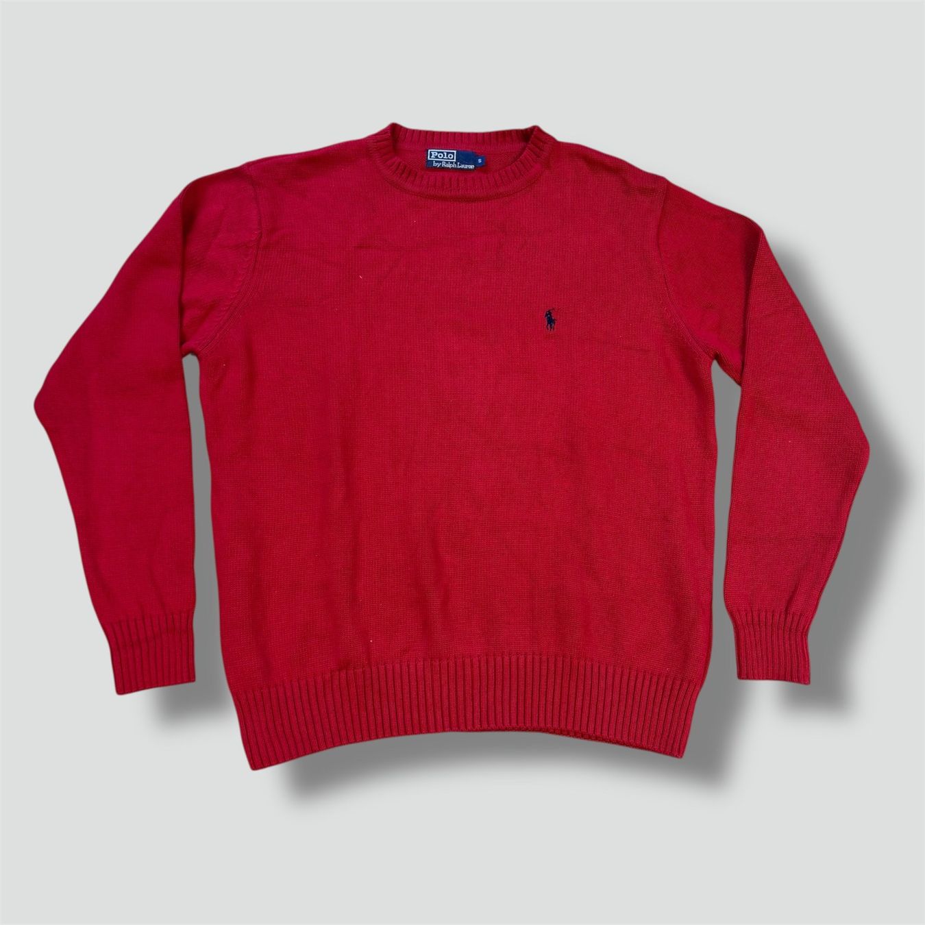 Polo Ralph Lauren Maglioni & Felpe: Polo Ralph Lauren red knitted sweatshirt Strickpullover pull – Usato da St. Gallen venduto da sourced_limited