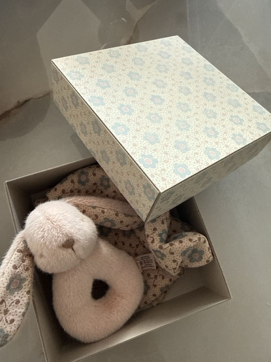 Bambole: Kuscheltuch + Hase mit Geschenkbox - neu – Nuovo e nell'imballaggio originale da Meilen venduto da elm_t8b8