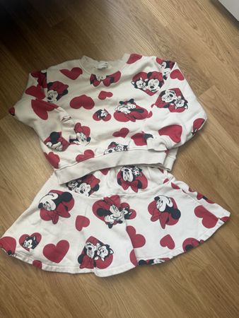 H&M girls Minnie Mouse outfit, size 4-6 years, cute set!