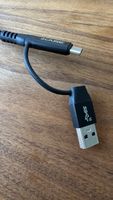 Fast Charge 2-in-1 USB-C & USB-A Kabel Schwarz von KASE