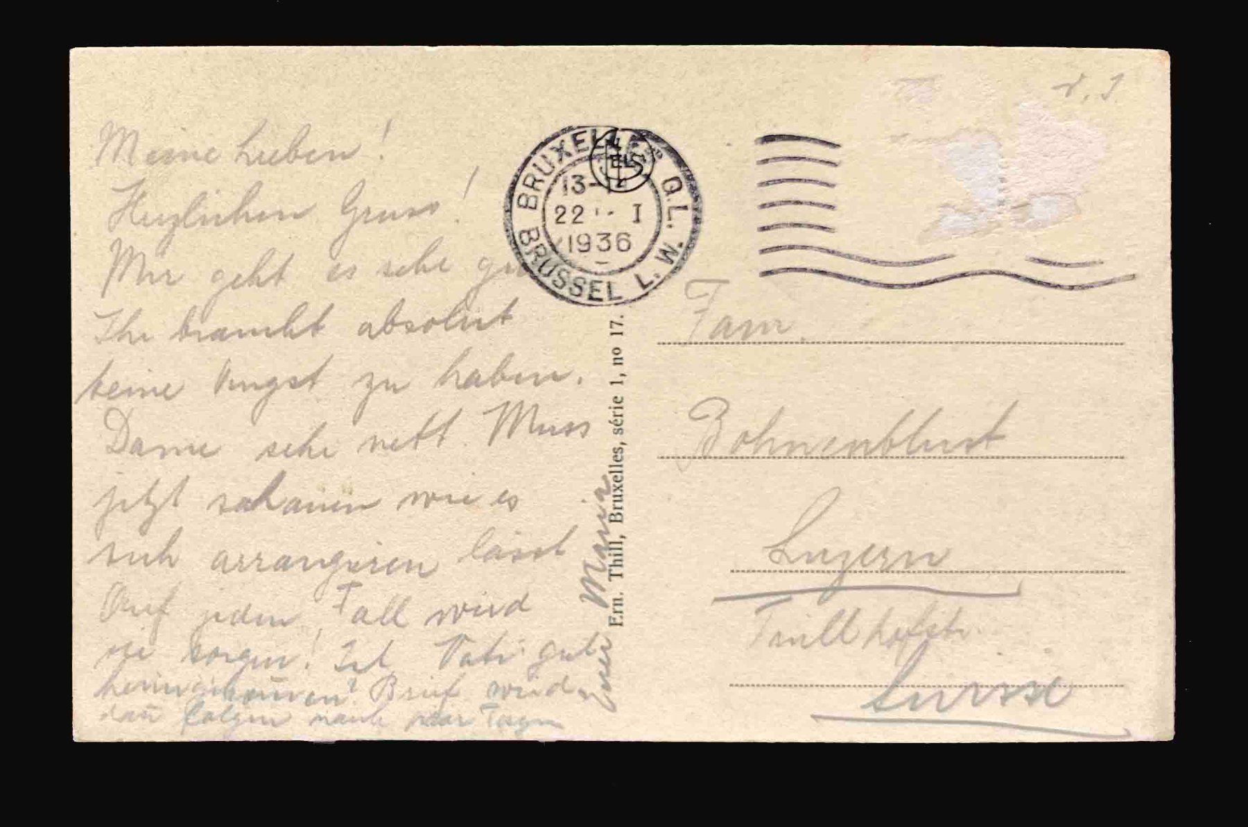 Ansichtskarten: AK Bruxelles Avenue Louise – Gebraucht aus Goldau von Balkonia09 1