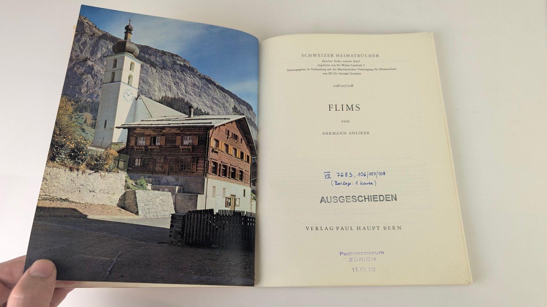 Libri: Schweizer Heimatbücher: Flims 1961 – Usato da Zürich venduto da axolottchen 4