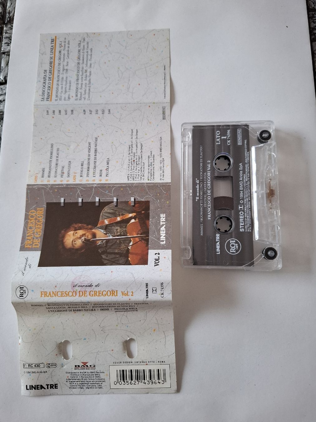 Kompaktkassetten: Francesco de Gregori  K7 vol 2 – Gebraucht aus Crémines von Carambaaa 4