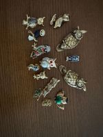 Sammlung von Eulen Broschen