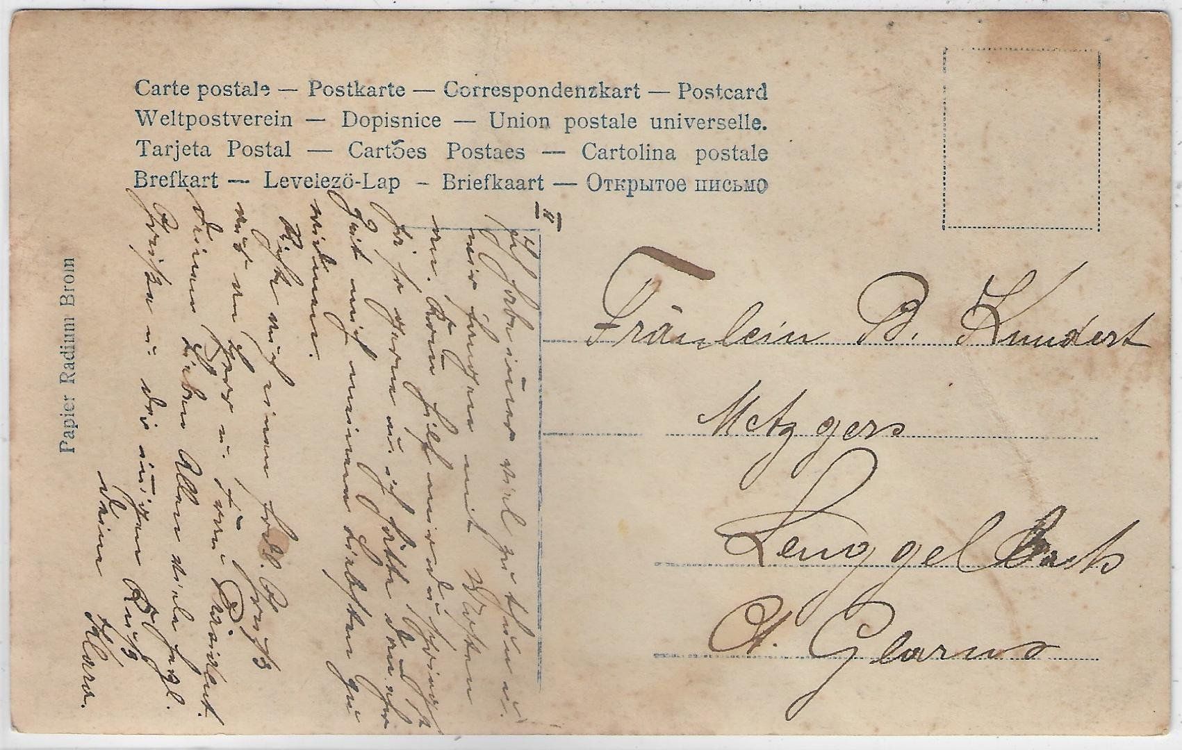 Cartoline postali: Gretchen als junge Frau - coloriert – Difettoso da Ettingen venduto da Kartenplanet 1