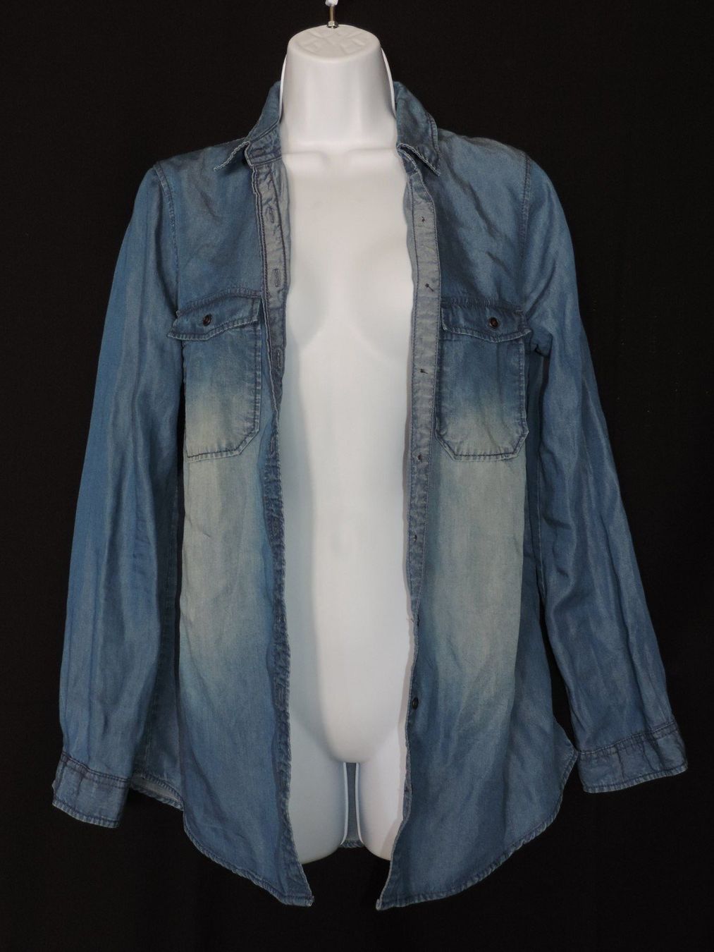 Camicette: chemise jeans bleue foncé – Usato da Genève venduto da Axelle333 6