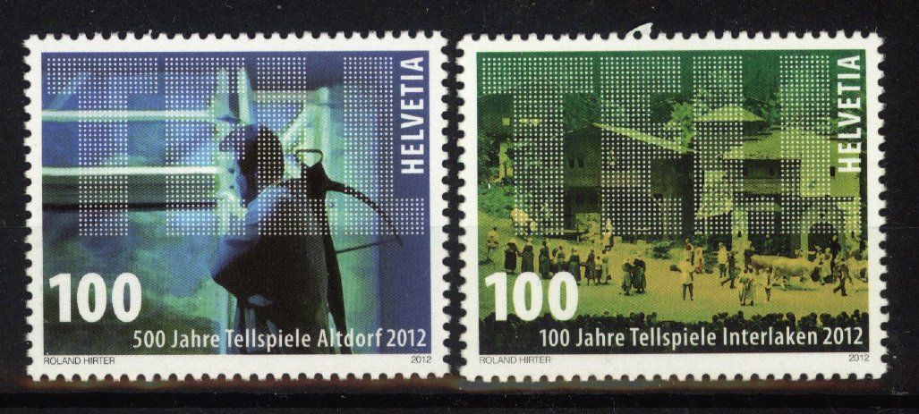 Tutti i francobolli: 2012, Jubiläen Tellspiele ** – Usato da Willisau venduto da Vollstempel