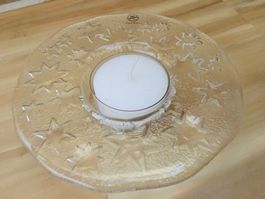 Glasi Hergiswil Kerze Glas Kerzenständer Weihnachtsde Sterne