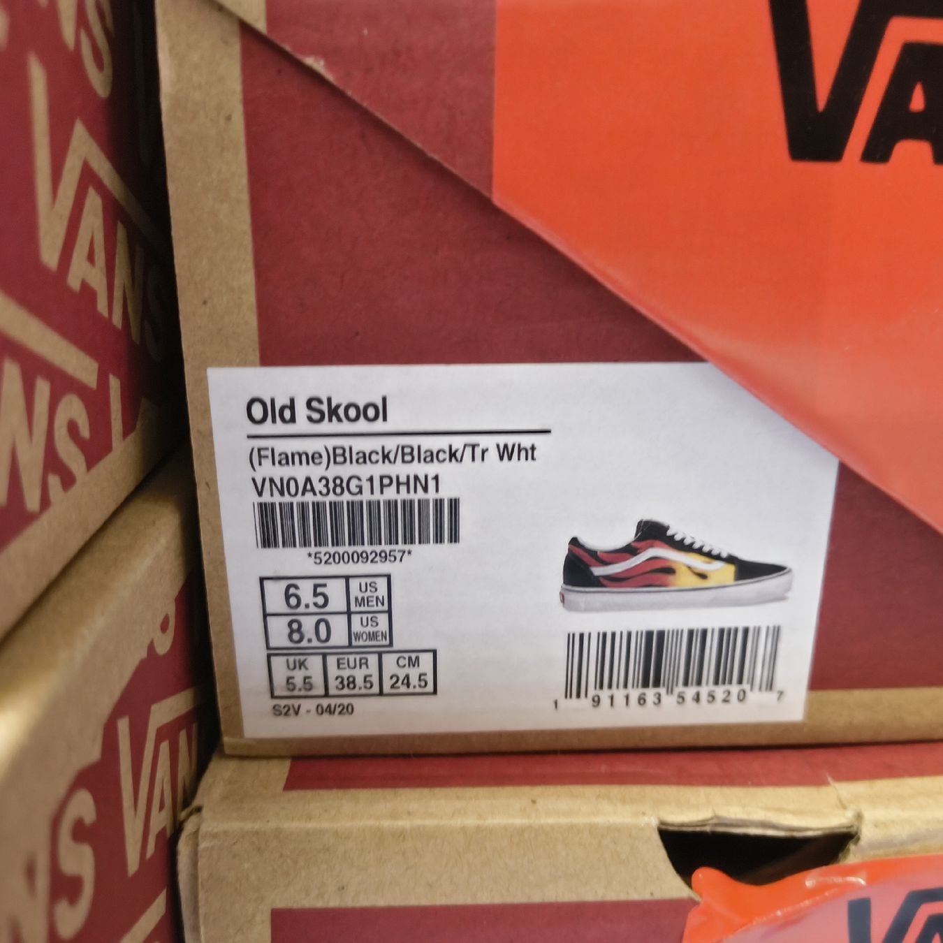 Vans Scarpe da uomo: Vans Old Skool Flame. Grösse US 6.5 EURO 38.5 – Nuovo e nell'imballaggio originale da Uitikon Waldegg venduto da PJLS1 4
