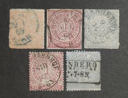 Norddeutscher Postbezirk 1868-69, LoT gestempelt