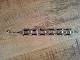 Armband / Armkette in schwarz & silber - Länge 23cm