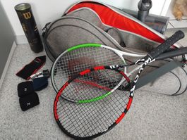 Wilson Tennisschläger Set, neuwertig, ideales Herbstangebot!