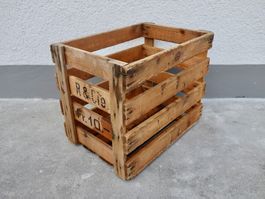 alte solide Holzkiste Kiste Weinkiste Harass R & Cie.