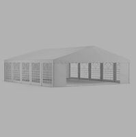 Profi PVC Partyzelt 8 x 10 m weiss | nur 1x gebraucht