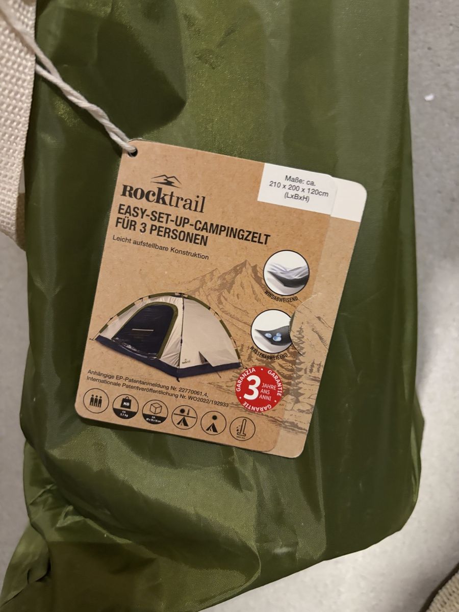 Zelte: Zelt – Neu und originalverpackt aus Wangen b. Olten von oli_f9b8 3