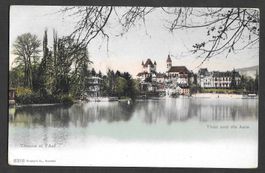 Thun und die Aare Teilansicht