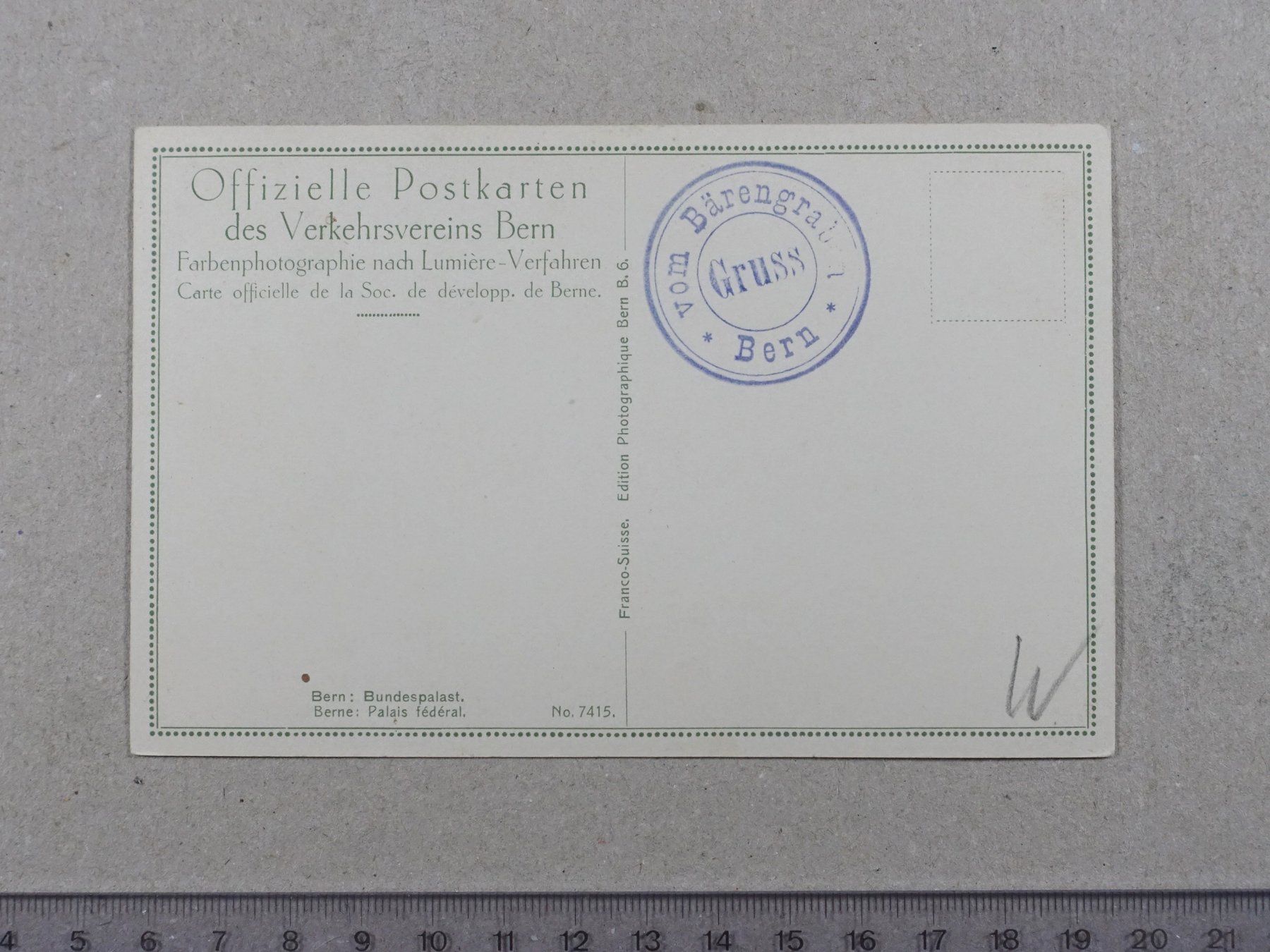 Cartoline postali: Bern, Bundespalast – Usato da Lenzburg venduto da fh1 1