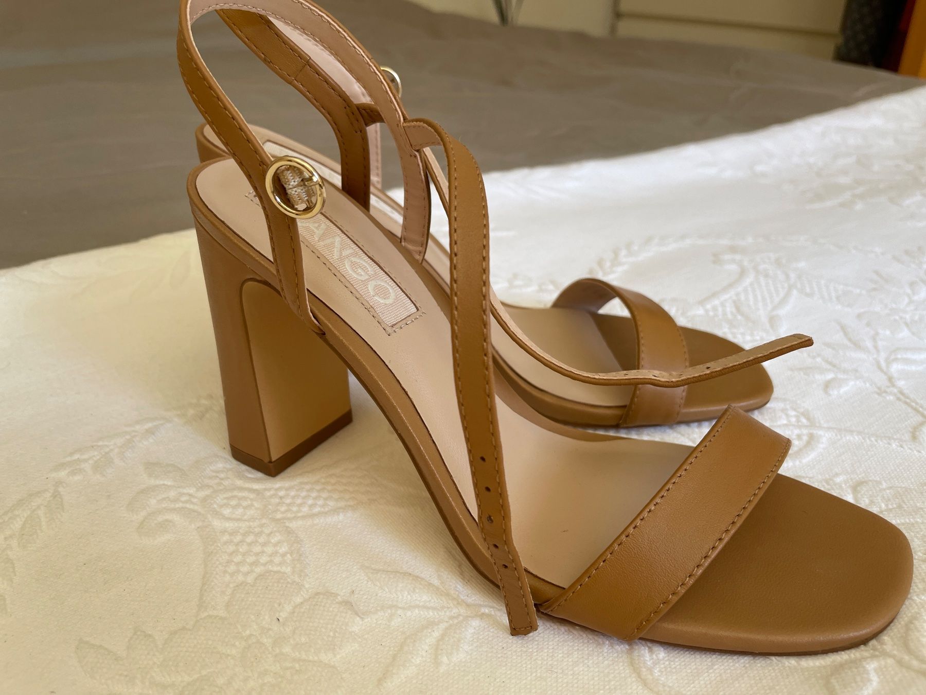 Mango Damenschuhe: Pumps / Sandalen von Mango Gr. 39 - beige – Neu (gemäss Beschreibung) aus Birsfelden von Nic21 2