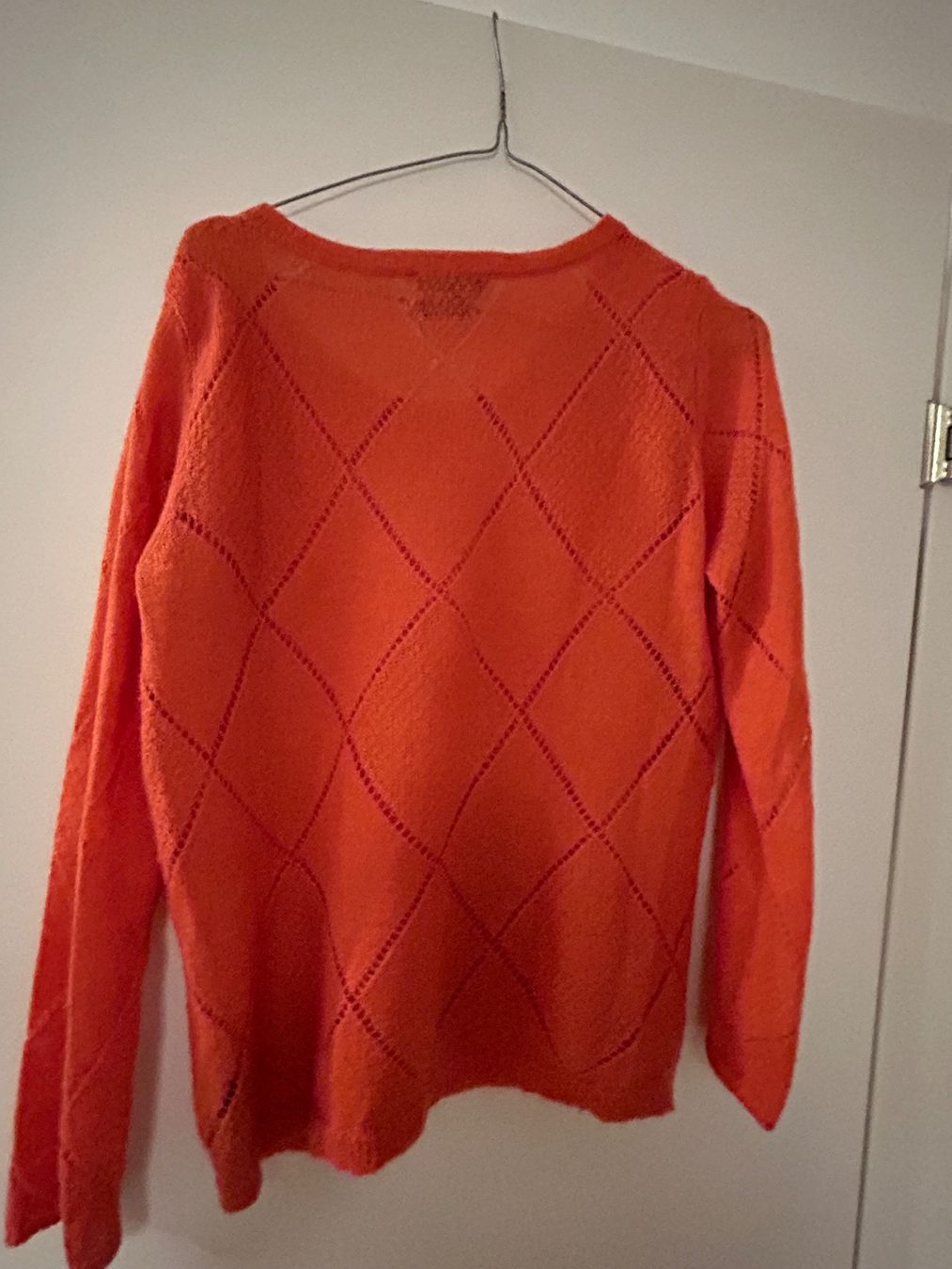 Tommy Hilfiger Maglioni & Felpe: Pullover, Hilfiger, M orange,, Karo-Lochmuster – Usato da Zürich venduto da silbe4 1