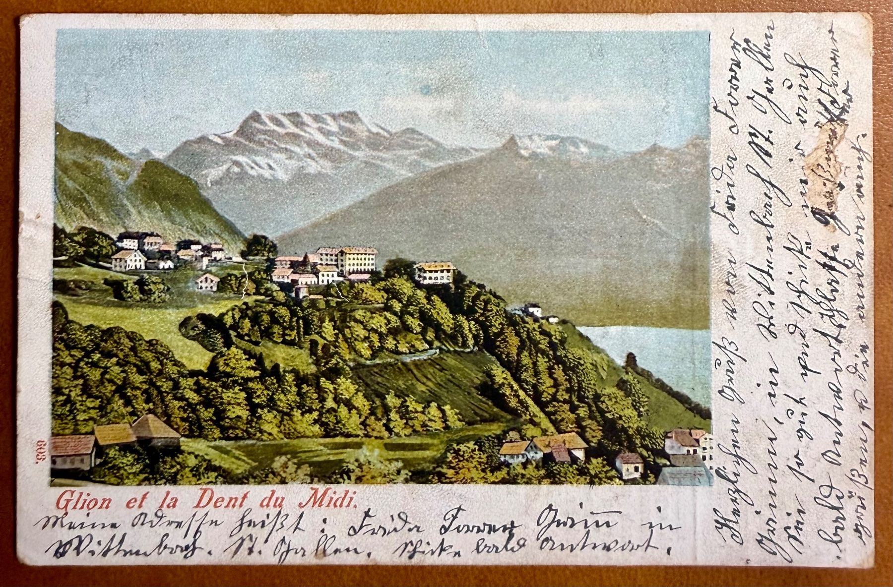 Cartoline postali: Glion & Dents du Midi - 1911 – Usato da Lutry venduto da Ediego