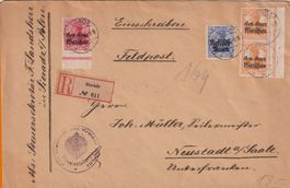 R-Brief Gen. Gouv. / Russisch Polen nach Neustadt