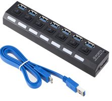 Individual power switches 7 Port USB 3.0 Hub 7 port
