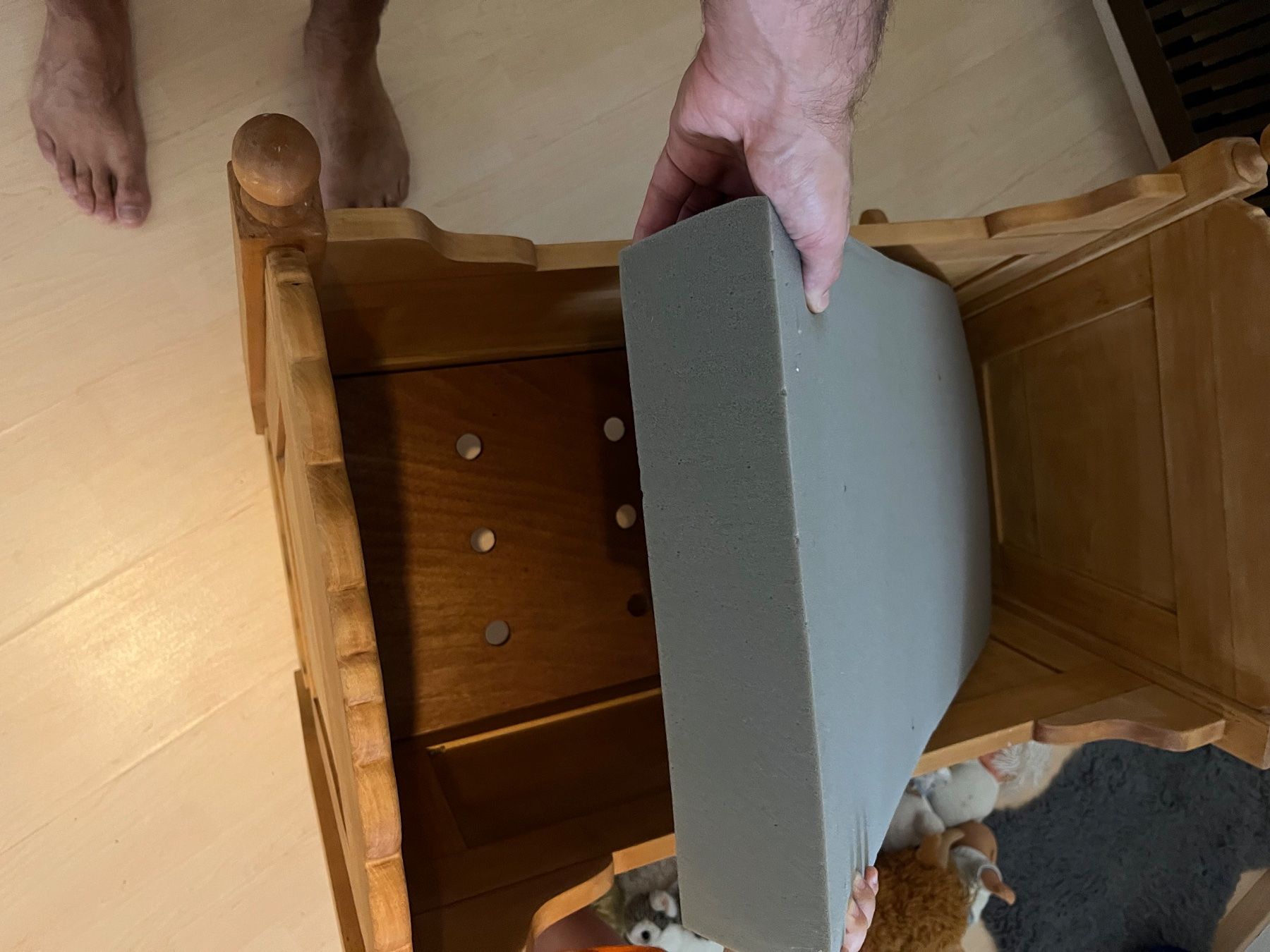 Culle: Wiege Holz natur, handgemacht – Usato da Rapperswil SG venduto da nha_xbc8 4