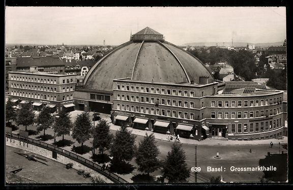 Cartes postales: AK Basel, Grossmarkthalle – D'occasion à Berlin par bartko-reher