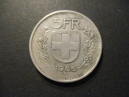 1966   5.- Fr  Superbe pièce  Superbe qualité