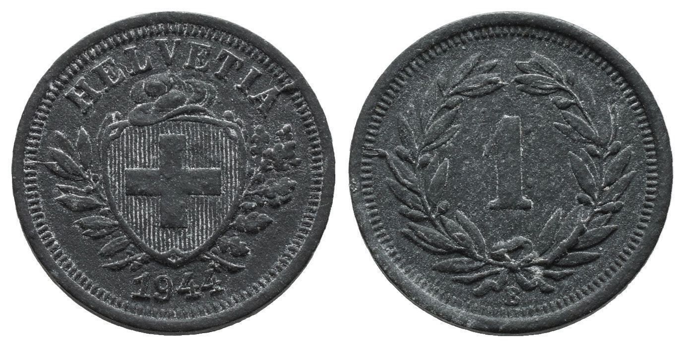 Tutti le monete: 1 Rappen 1944 , /189 – Usato da Trimbach venduto da Solothurn1