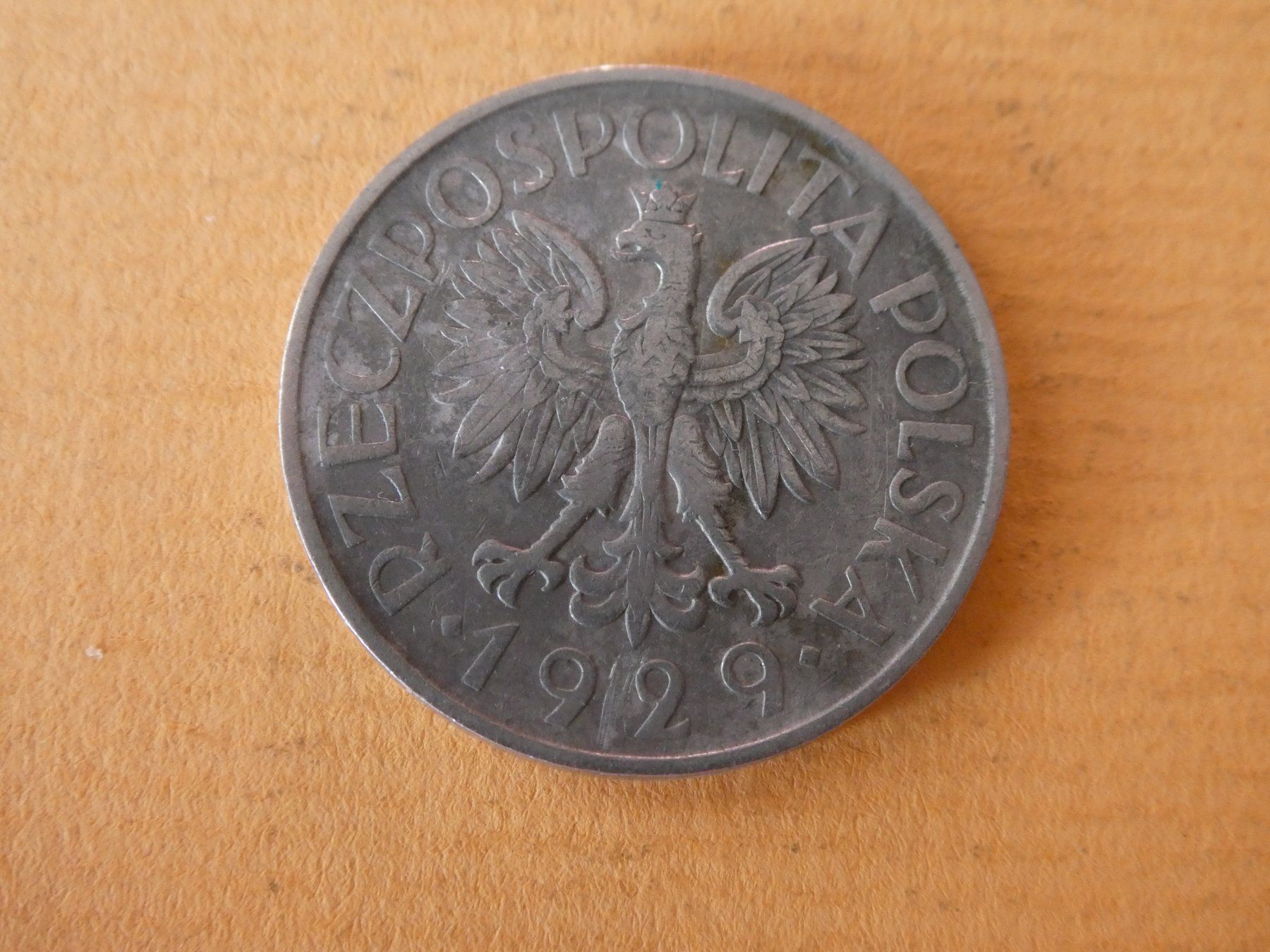 Alle Münzen: Polen 1929, 1 Zloty – Gebraucht aus Hinterforst von Rohusri 1