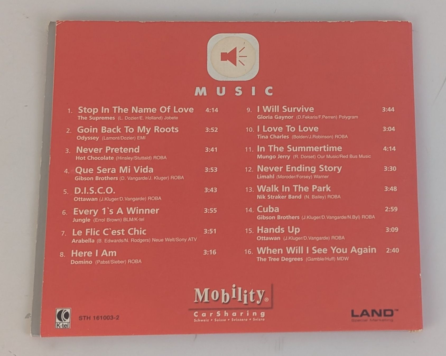 CDs: Mobility Carsharing Music CD Vol. 1 – D'occasion à Zürich par 1.Simon 2