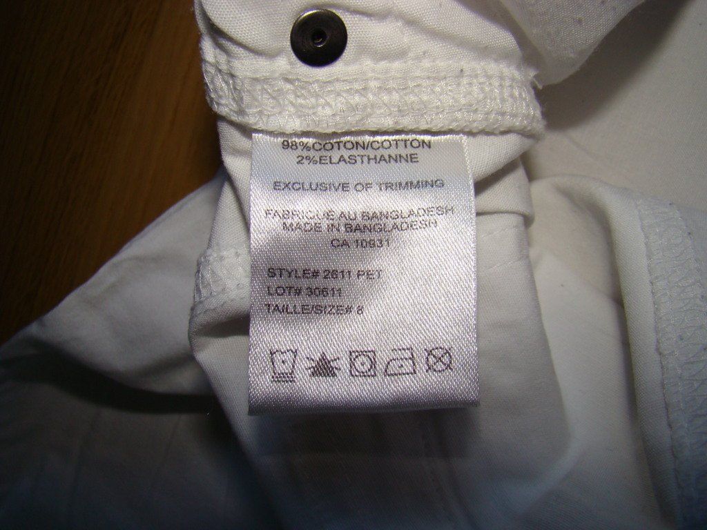 Pantaloni: pantacourt / capri, blanc – Nuovo e nell'imballaggio originale da Lussery-Villars venduto da pousinete02 3