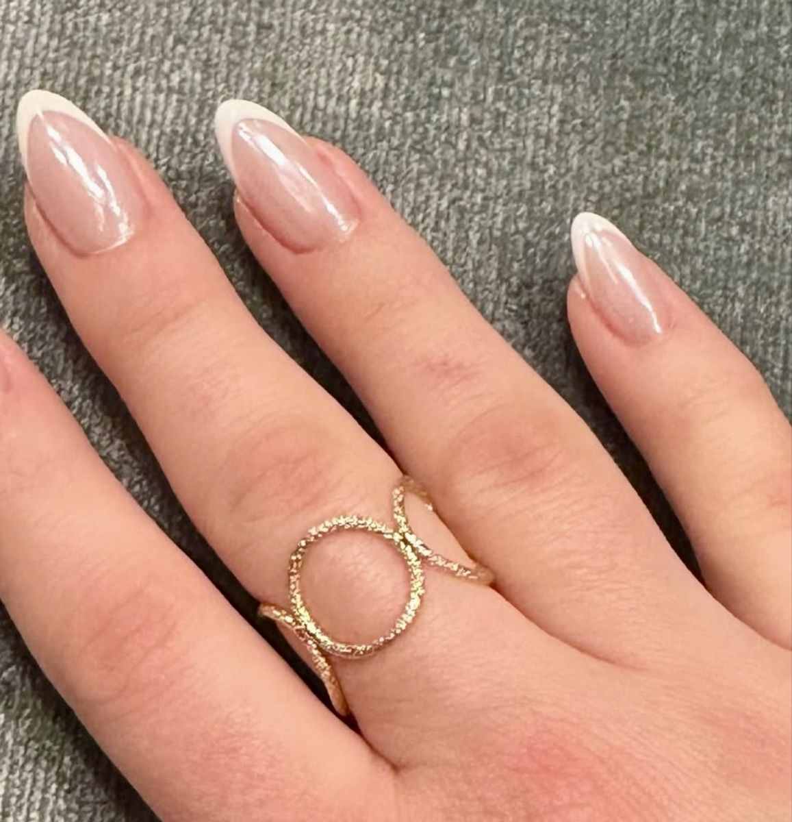 Anelli: Bague dorée originale avec cercles - Idéale Été! – Nuovo (secondo la descrizione) da Vernier venduto da citronelle01