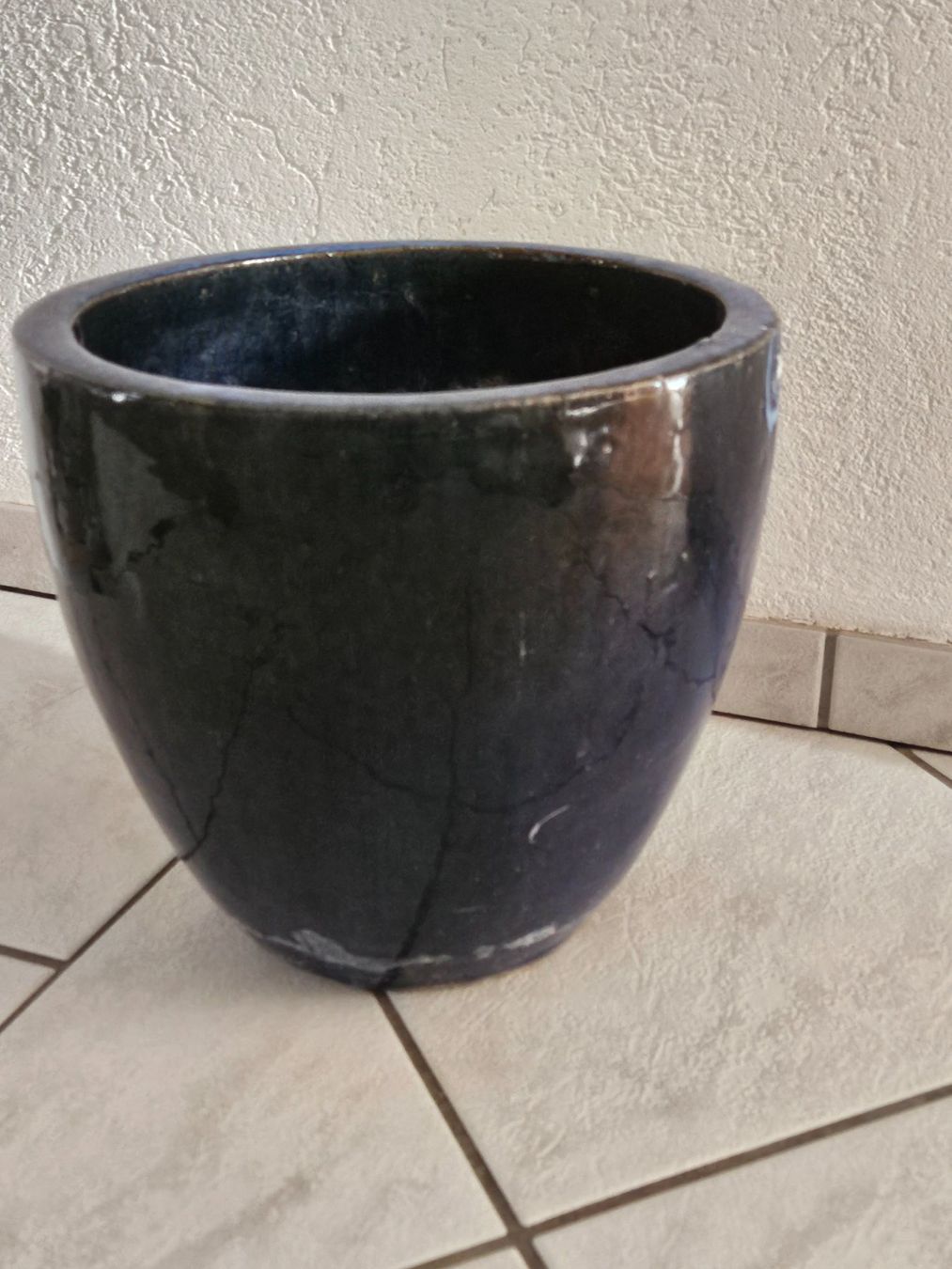 Vasi per fiori: Blauer Pflanztopf für Aussenbereich – Usato da Boswil venduto da Pjatla