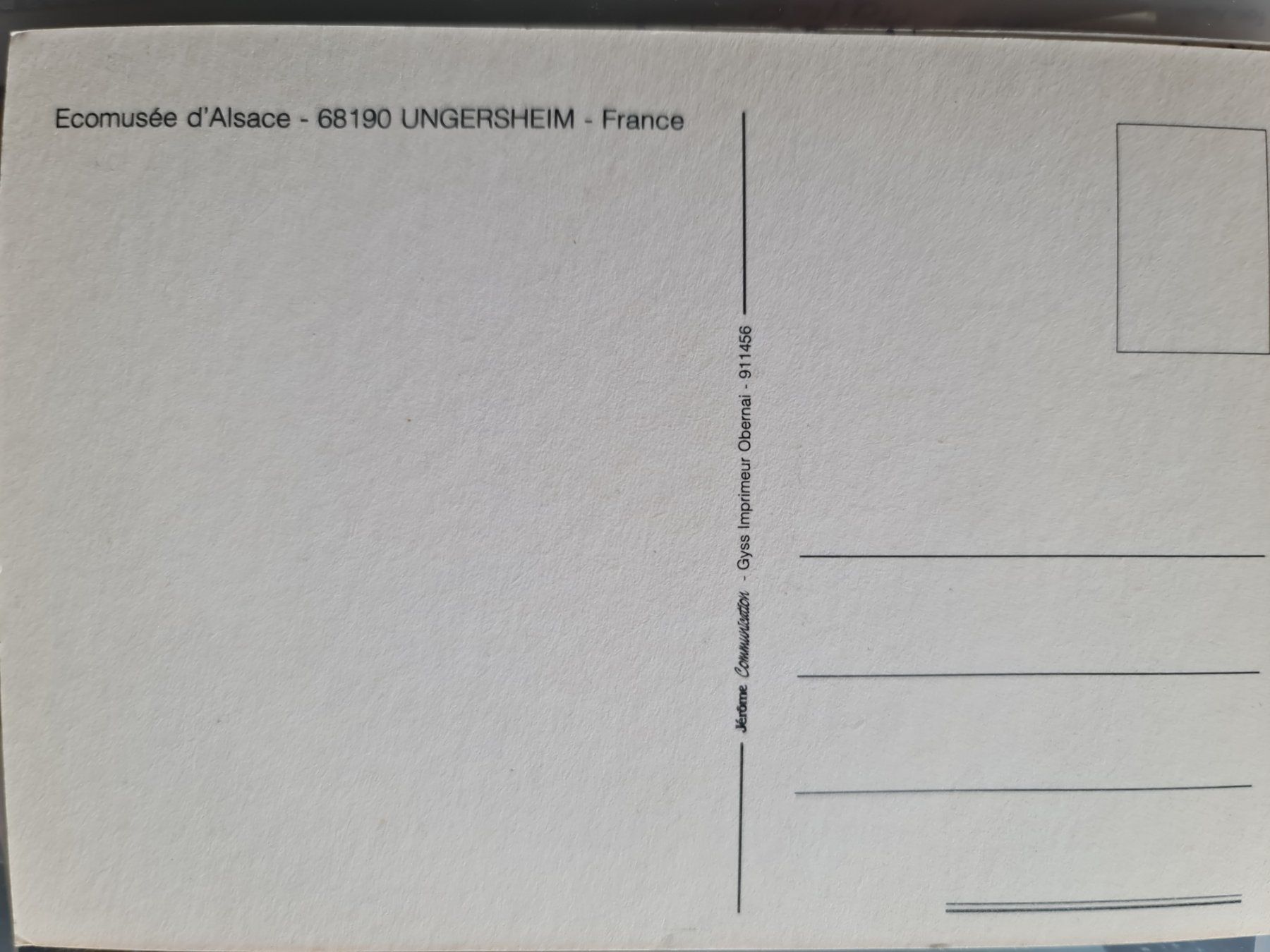 Ansichtskarten: Ansichtskarte Ungersheim Frankreich – Gebraucht aus Dintikon von Vexi 1