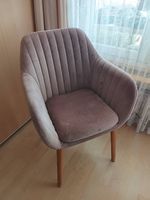 Moderner Velours-Sessel  bequem & stilvoll