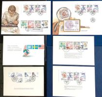 1985-86 FDC USA -SWD- Grossbriefe Folder Briefmarkensammler