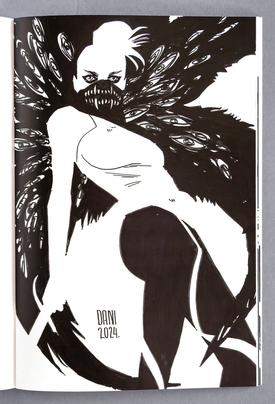 Comics: DANI STRIPS - INKBOUND II - SKETCHBOOK SIGNED RAVEN SKETCH – Neu (gemäss Beschreibung) aus St. Gallen von kobayashi-maru 2
