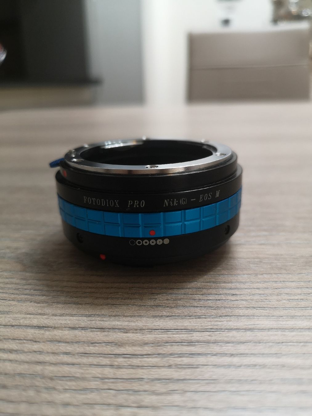 Adattatori foto: Adapter Fotodiox Pro Nik (G) - Eos M – Usato da Root venduto da raffi.95
