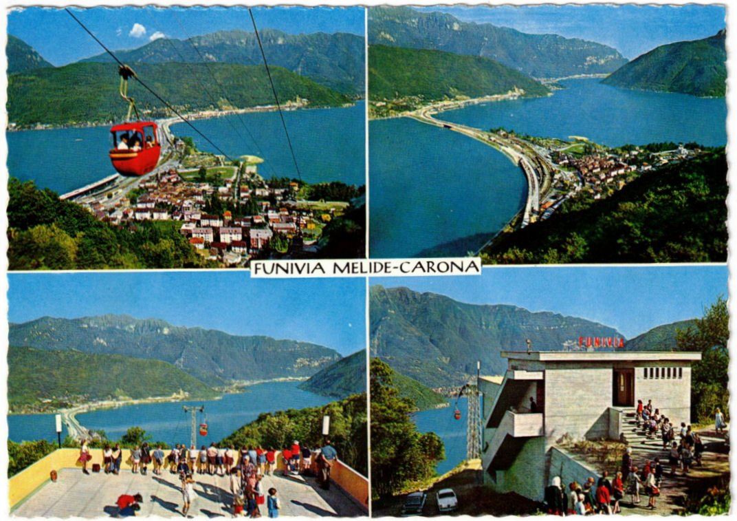 Cartoline postali: Melide - 4 Bild AK Carona – Usato da Binningen venduto da Mountainrider